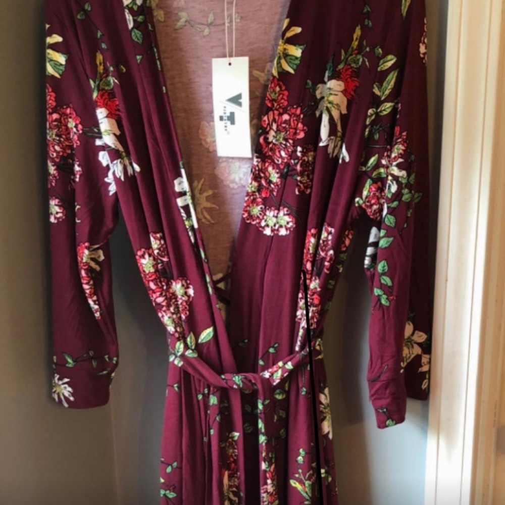 Kimono Robes Long Knit Bathrobe Lightweight